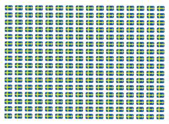 Tarralippu Ruotsi 7mmx10mm 256kpl/arkkia