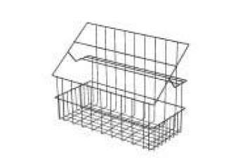 Tarvikekori pullotelineellä