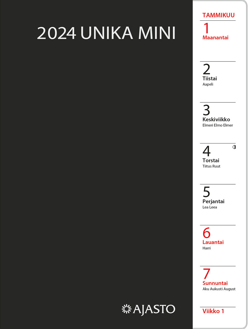 Unika mini taskukalenteri