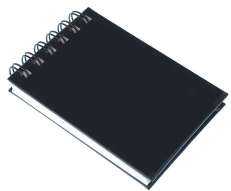 Taskulehtiö 8,5x12cm.