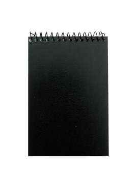 Taskulehtiö A7/50 musta
