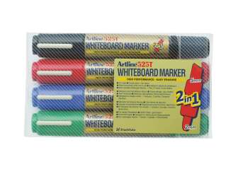 Artline 525T valkotaulukynä 2-päinen