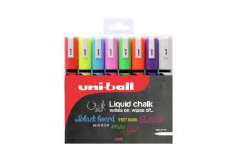 uni ChalkGlass PWE-5M 8 väriä