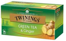 Twinings vihreä tee ja inkivääri