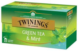 Twinings vihreä tee minttu 25x1,5g