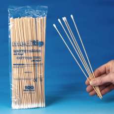 Tehdaspuhdas vanupuikko puuvarsi 100kpl