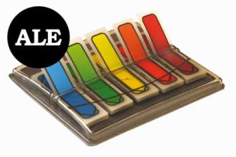 Teippimerkki OD 45 x 12 mm 5x30 väriä, nuoli, muovia