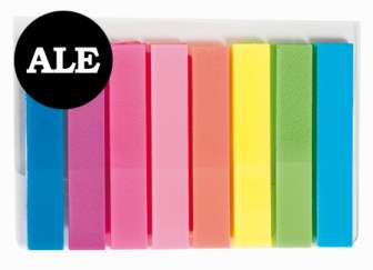 Teippimerkki OD 45 x 8 mm 8x20 väriä, pop up, muovia