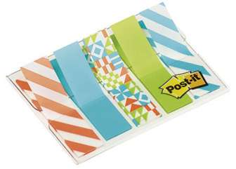 Teippimerkki Post-it 684 Geos 11,3x43mm, 5x20 merkkiä