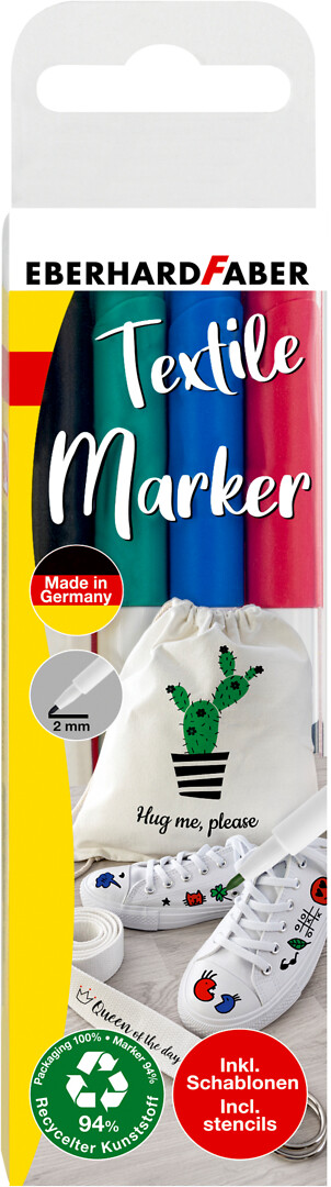 Tekstiilikynä 4 kpl/pak