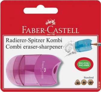 Teroitin-pyyhekumi Combi Faber-Castell blisterpakattu