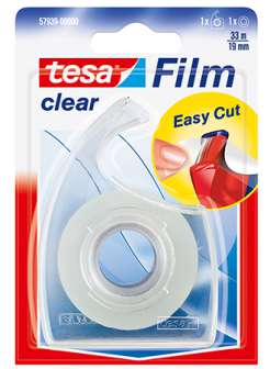 Tesa yleisteippi Film kirkas 19mm x 33m ja katkaisulaite