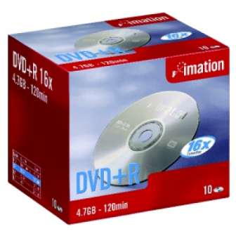 Tietolevy Imation DVD+R 4,7GB 16x, 10kpl/pak