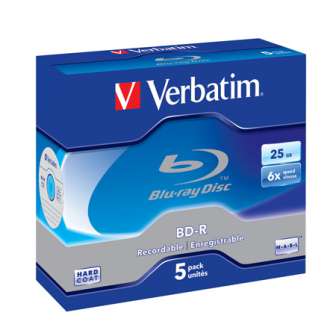 Tietolevy Verbatim BD-R 6x BluRay 25GB Scratchguard 5/pak