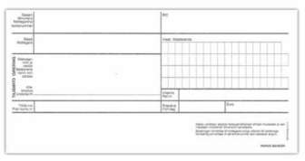 Tilisiirto/viesti 8x4'' 2-os