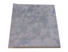 Todistuskansio A4 harmaa sisältää 4 kpl muovitaskuja