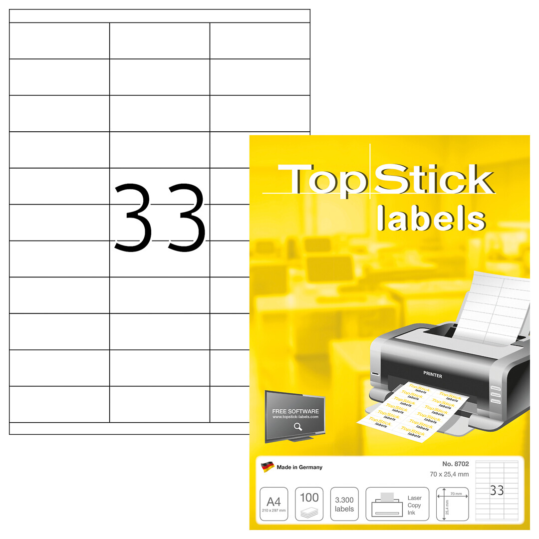 Top Stick 8702 A4/33-osainen