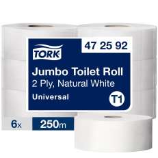 Tork Jumbo WC-paperi valkoinen.