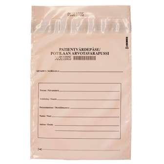 Turvapussi Potilaan arvotavara 185x230x0,08 mm