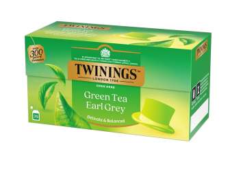 Twinings Earl Grey vihreä tee 25x1,6g