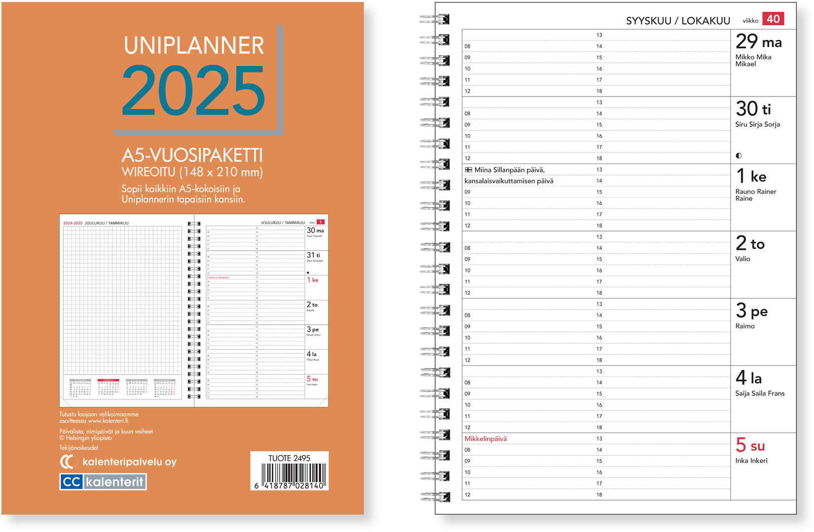 Uniplanner-vuosipaketti