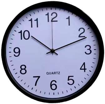 Quartz seinäkello pyöreä 30cm