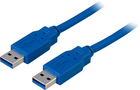 USB 3.0 kaapeli A-tyyppi uros-A-tyyppi uros 2m