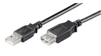 USB-Jatkokaapeli 2.0 1m