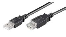 USB-Jatkokaapeli 2.0 1m