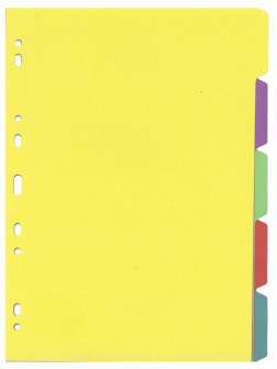 Välilehtisarja A4/5-osainen värillinen kartonki