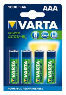 LOPPUVar akku Accu AAA Prof. 1000mAh,  4 kpl/pak