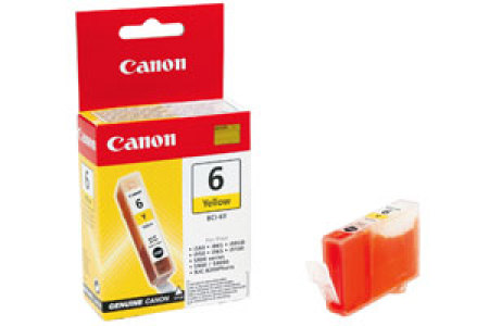 Värikasetti Canon BCI-6Y BJ S800/900/6000D/9000 keltain