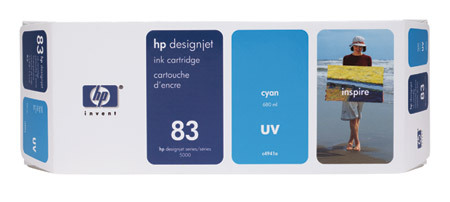 Värikasetti HP C4941A 83 UV DesignJet 5000/5500 cyan