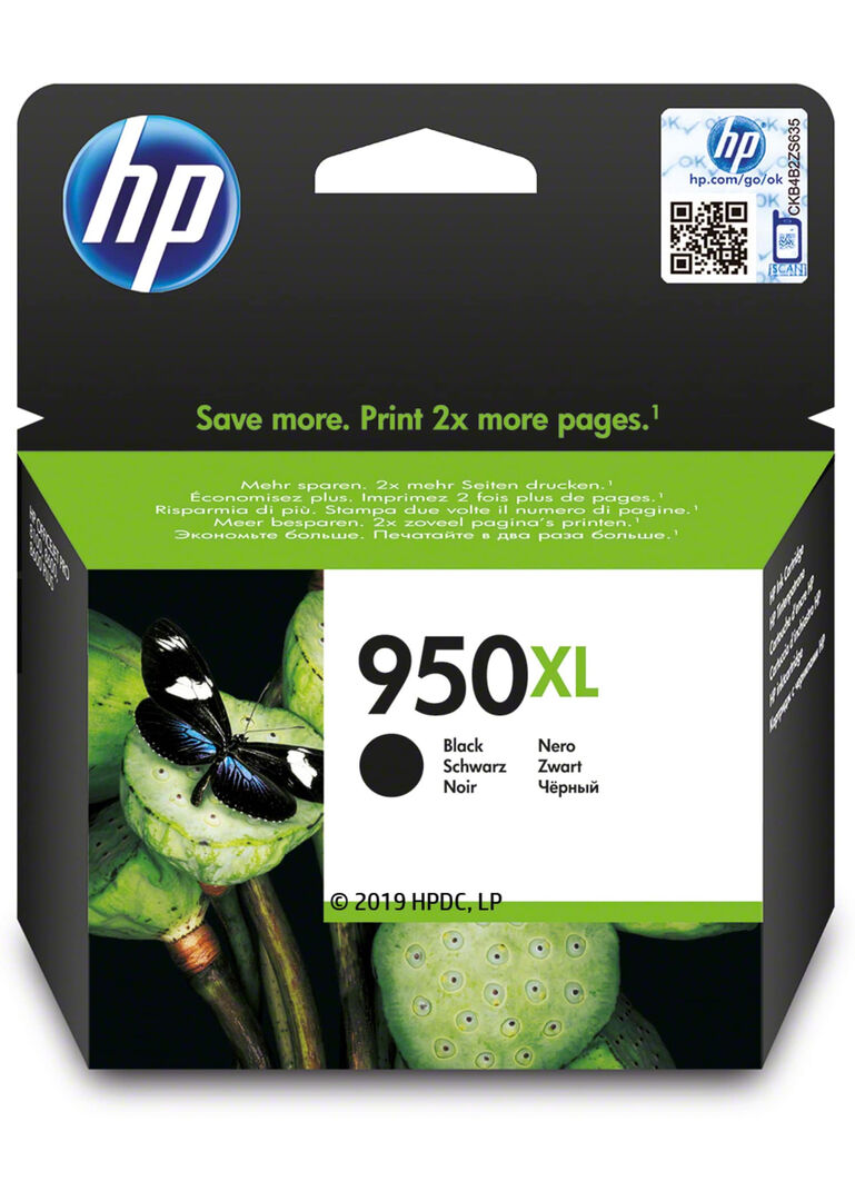 ! HP No 950XL musta (pigmentoi.)