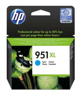 HP No 951XL cyan (pigmentoitu)