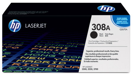 Värikasetti laser HP Q2670A 308A CLJ 3500/3700 musta