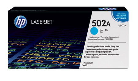 Värikasetti laser HP Q6471A 502A CLJ 3600 cyan