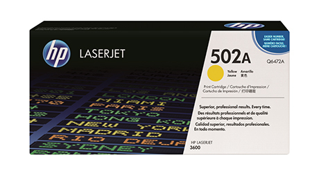 Värikasetti laser HP Q6472A 502A CLJ 3600 keltainen