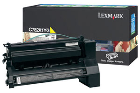 Värikasetti laser Lexmark C782X1YG C782DN/DTN/N/E/X782 keltainen