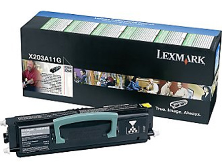 Värikasetti laser Lexmark X203A11G X203/X204 musta n.2500 sivua