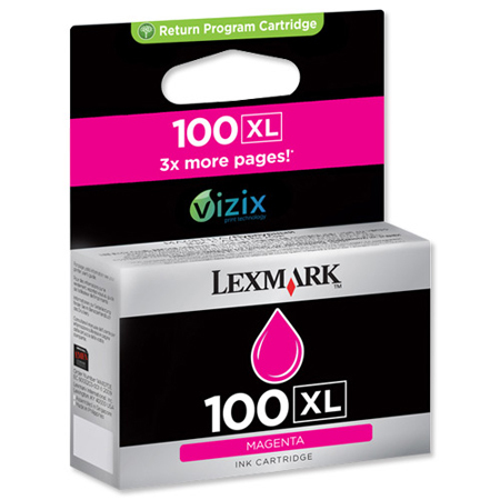 Värikasetti Lexmark No.100XL Pro705/Pro205/Pro S605 magenta