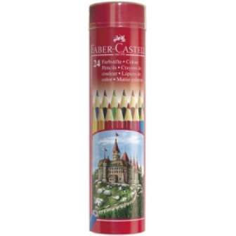 Värikynä Faber-Castell Kids pitkä 24kpl/ras, alumiinirasia