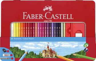 Värikynä Faber-Castell Metallirasiassa