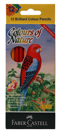 Värikynä FC Redline pitkä Colours of Nature, 12 kpl/ras
