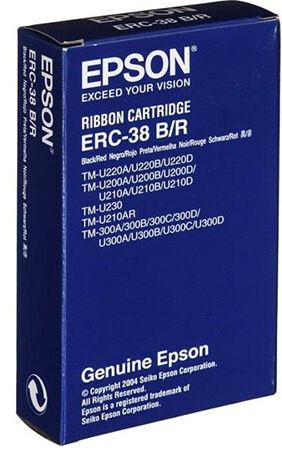 Epson ERC-38 musta/punainen
