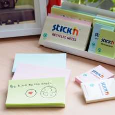 Viestilappu 76x76mm keltainen 100%