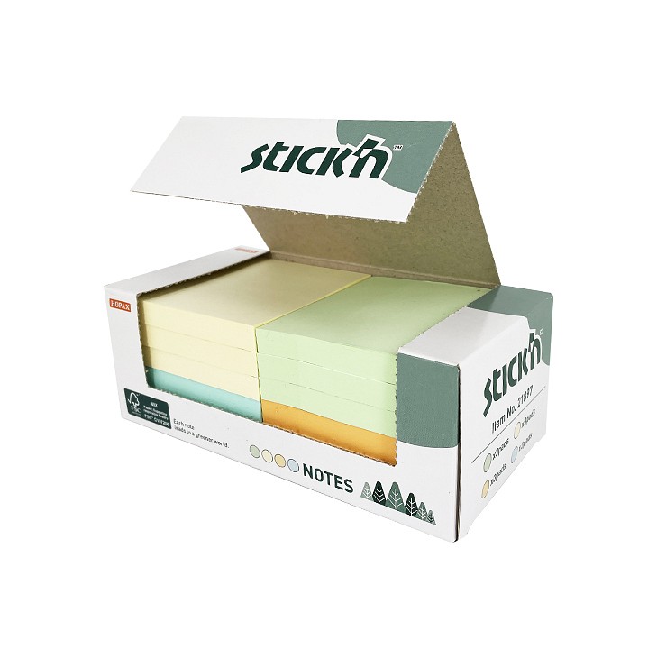 Viestilappu FSC 76x76mm 4 väriä