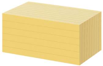 Viestilappu OD 76x127mm viivat keltainen 6/pak