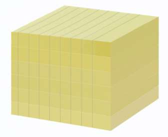 Viestilappu OD 76x76mm viivat keltainen 6/pak
