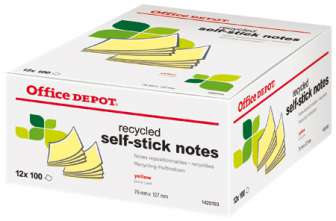 Viestilappu Office Depot Eko keltainen 76x127mm|12/pak